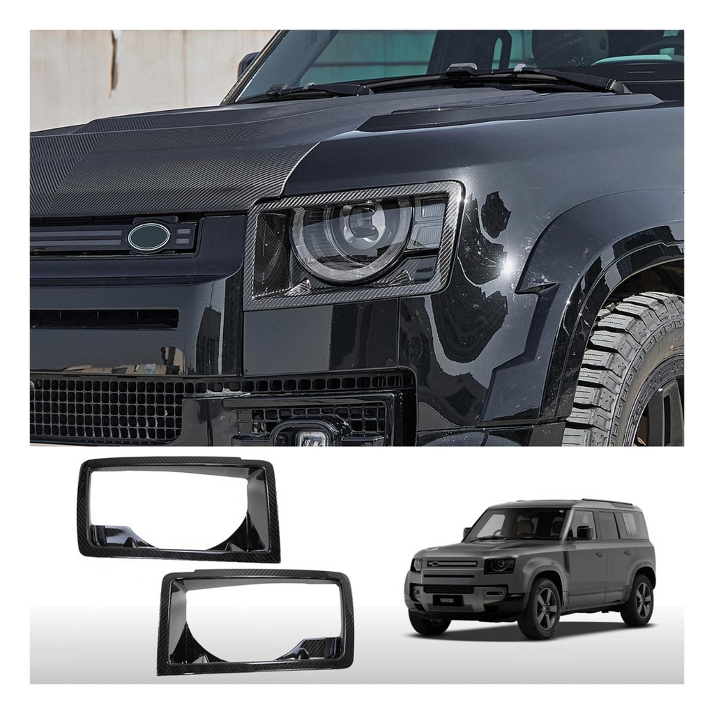 TITANSCHILD – Frontscheinwerfer-Abdeckungen Carbon für Land Rover Defender L663 - Hauptbild