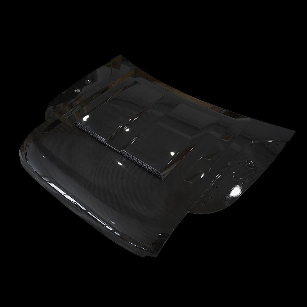 TITANSCHILD – Carbon Sport Motorhaube für Defender 90/110/130 - Nahaufnahme