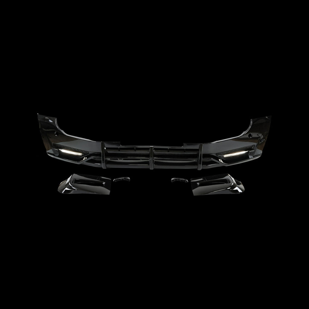 TITANSCHILD – Frontlippe Splitter mit Licht für Defender 90/110/130 - Hauptbild