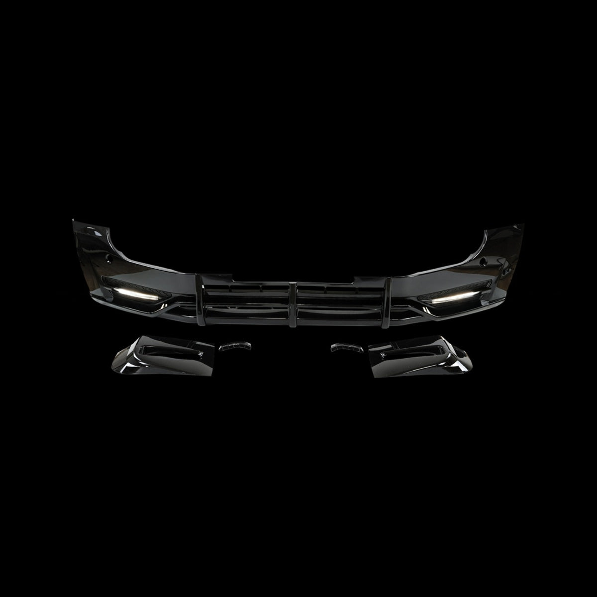 TITANSCHILD – Frontlippe Splitter mit Licht für Defender 90/110/130 - Hauptbild