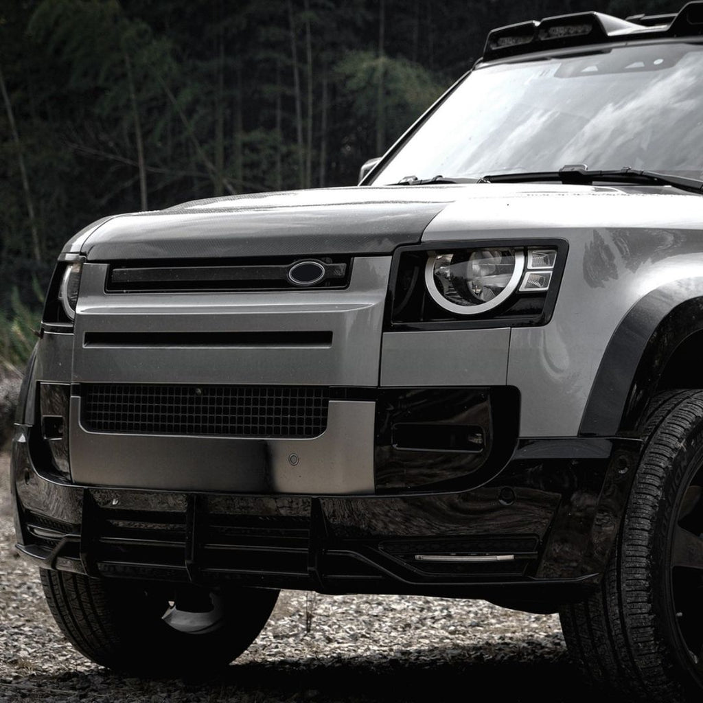 TITANSCHILD – Frontlippe Splitter mit Licht für Defender 90/110/130 - Weitere Ansicht