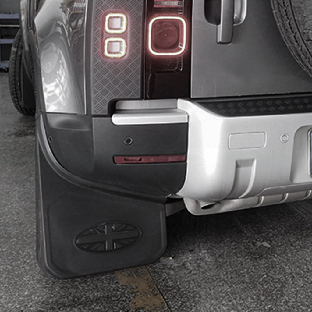 TITANSCHILD – Mud Flaps Spritzschutz vorn & hinten für Defender - Seitenansicht