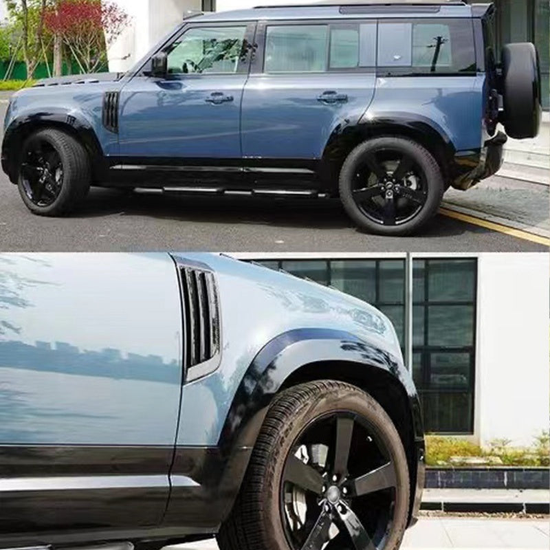 TITANSCHILD – Radlaufverbreiterungen Glanzschwarz für Land Rover Defender 110 - Detailansicht