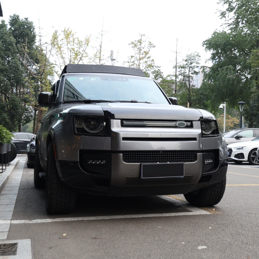 TITANSCHILD – Ersatz-Windschutzscheibenprotektor ABS für Land Rover Defender - Seitenansicht