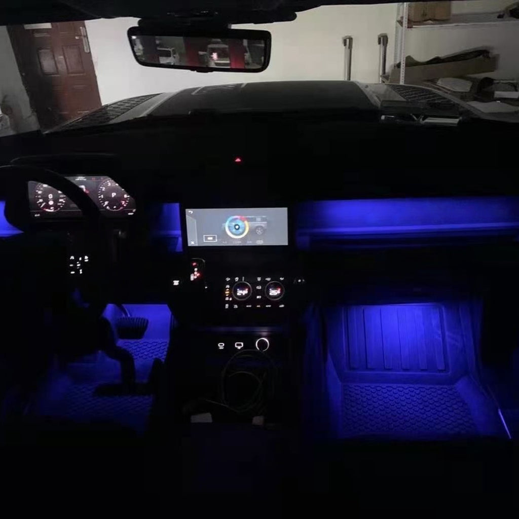 TITANSCHILD – LED Ambientebeleuchtung Innenraum für Defender - Nahaufnahme