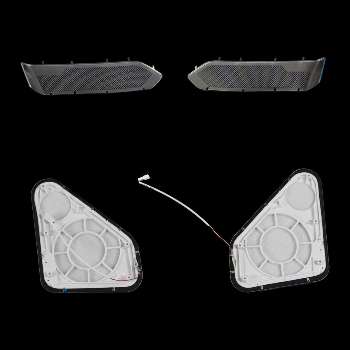 TITANSCHILD – Ambient Light Lautsprecherabdeckung mit LED für Range Rover - Nahaufnahme