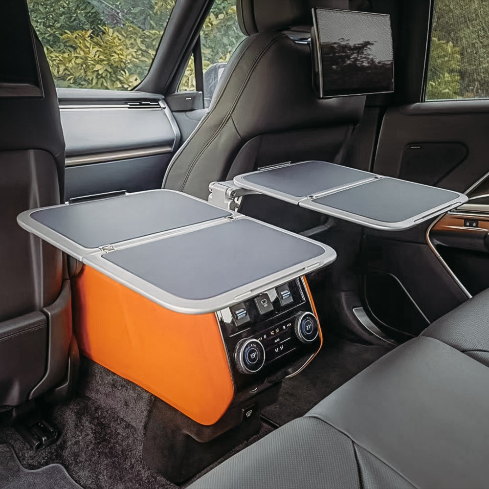 TITANSCHILD – Multifunktionales Klapptablett für Range Rover - Seitenansicht