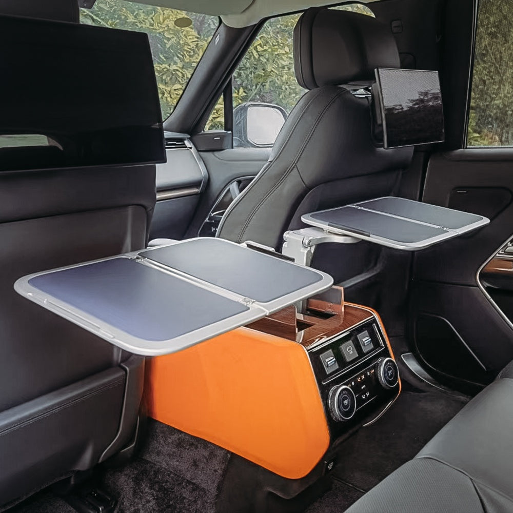TITANSCHILD – Multifunktionales Klapptablett für Range Rover - Nahaufnahme