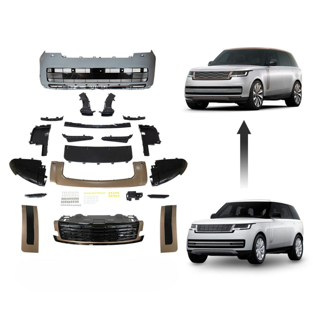 TITANSCHILD – Frontstoßstangen- und Grill-Upgrade für Range Rover Vogue (ab 2023) - Montageansicht
