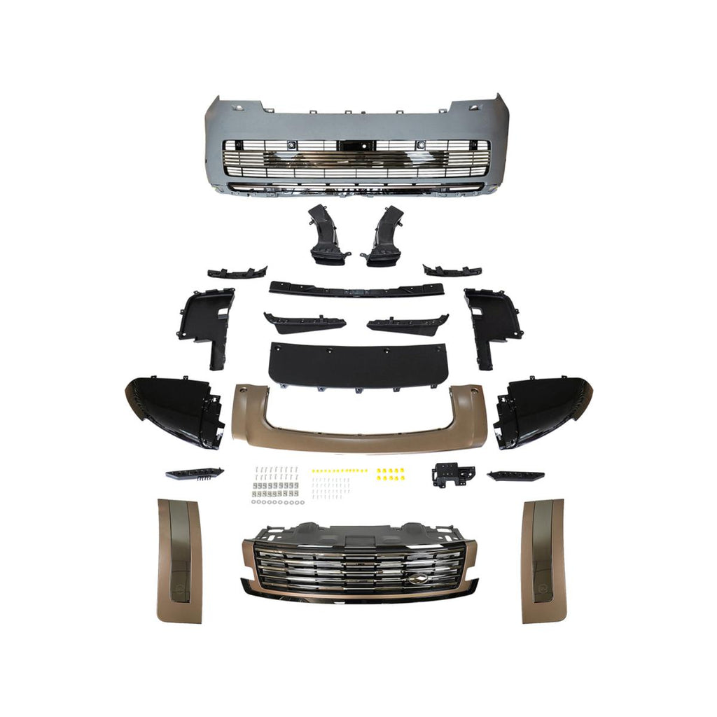 TITANSCHILD – Frontstoßstangen- und Grill-Upgrade für Range Rover Vogue (ab 2023) - Montageansicht