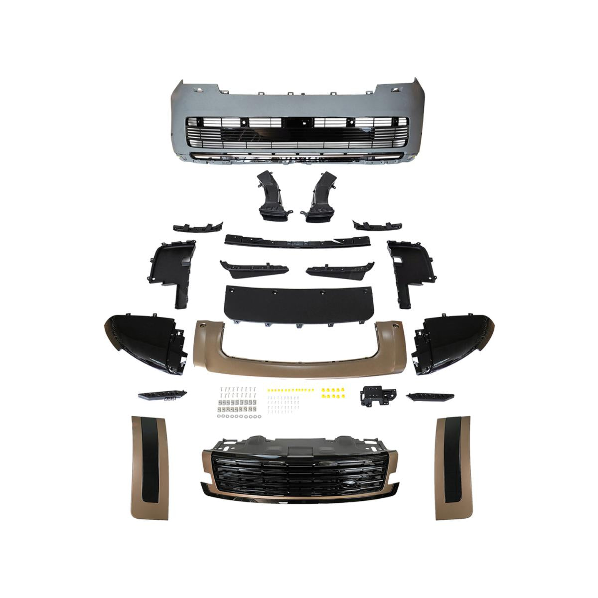 TITANSCHILD – Frontstoßstangen- und Grill-Upgrade für Range Rover Vogue (ab 2023) - Montageansicht