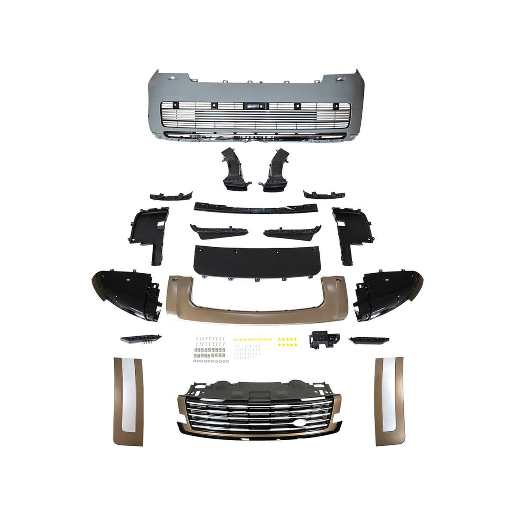 TITANSCHILD – Frontstoßstangen- und Grill-Upgrade für Range Rover Vogue (ab 2023) - Montageansicht