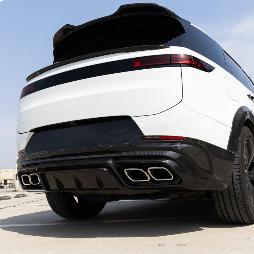 TITANSCHILD – Carbon Heckstoßstange für Range Rover Sport - Detailansicht