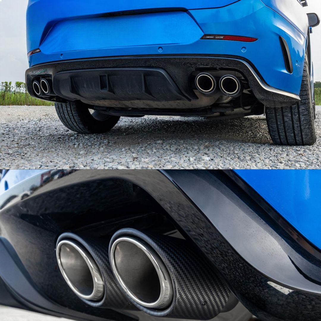 TITANSCHILD – Carbon Heckauspuff für Range Rover Sport - Seitenansicht