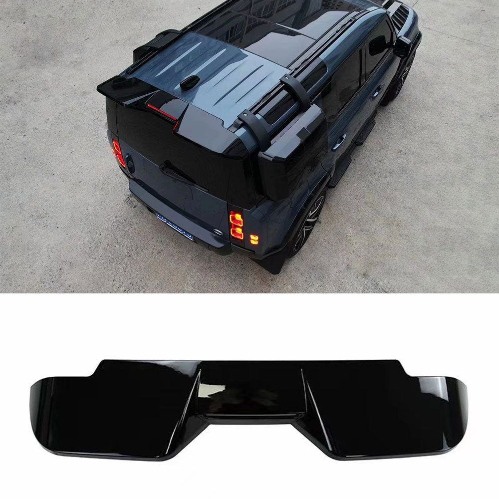 TITANSCHILD – Heckspoiler in Glanzschwarz für Land Rover Defender - Detailansicht