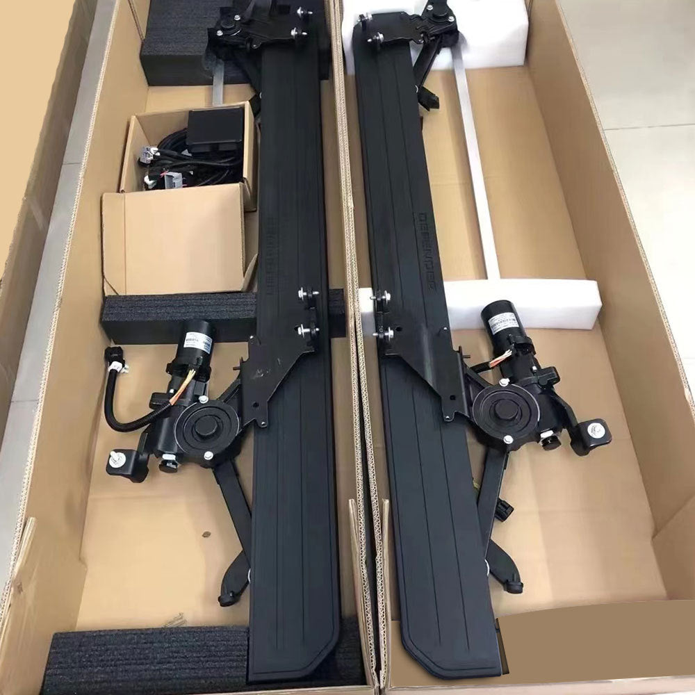 TITANSCHILD – Elektrische Side Steps für Defender 90/110/130 - Montageansicht